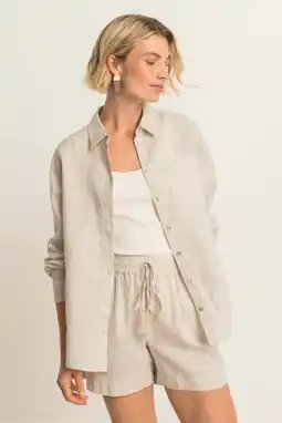 Wehkamp Expresso linnen blouse beige aanbieding