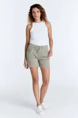 Wehkamp Cup of Joe Denim slim regularwaist casual short lichtgroen aanbieding