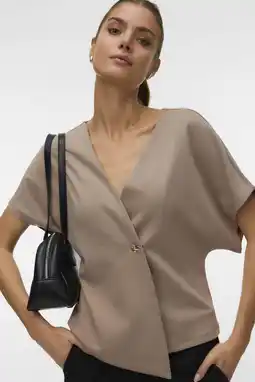 Wehkamp VERO MODA top taupe aanbieding