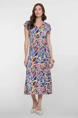Wehkamp Geisha zomerjurk blauw aanbieding