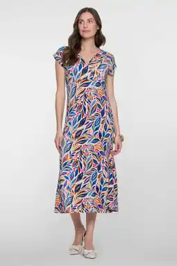 Wehkamp Geisha zomerjurk blauw aanbieding