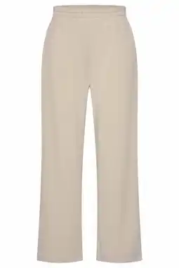 Wehkamp Expresso wide leg highwaist broek ecru gebreid aanbieding