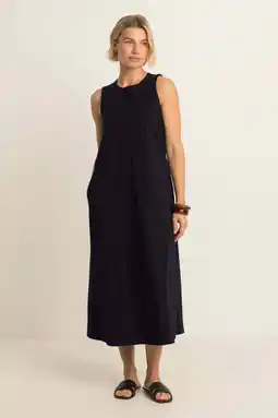 Wehkamp Expresso travelstof midi zomerjurk - zwart aanbieding