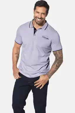 Wehkamp Jan Vanderstorm polo Plus Size PERDER lavendel aanbieding