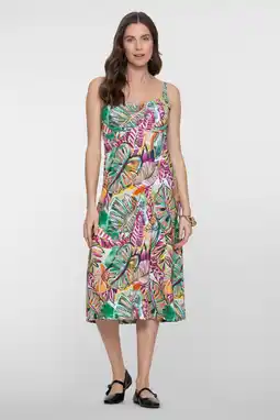 Wehkamp Geisha zomerjurk groen aanbieding