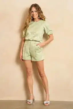 Wehkamp Lofty Manner cropped top mintgroen aanbieding