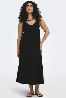 Wehkamp ONLY CARMAKOMA maxi jurk zwart aanbieding