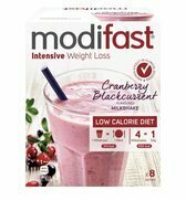 Bol.com Modifast Intensive Milkshake Cranberry 800 kcal-440g aanbieding