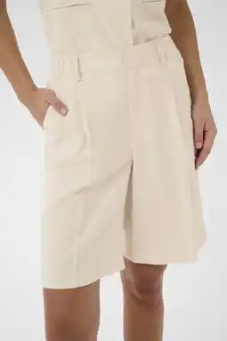 Wehkamp Kaffe regularwaist chino short beige aanbieding