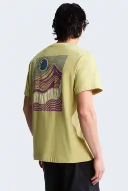 Wehkamp The North Face T-shirt Mountain Escape limegroen aanbieding