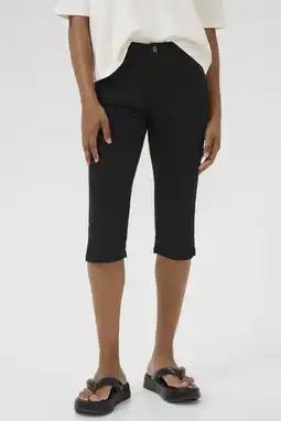 Wehkamp Kaffe skinny regularwaist capri zwart aanbieding