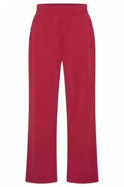 Wehkamp Expresso wide leg highwaist broek rood gebreid aanbieding