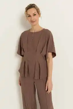 Wehkamp CLAUDIA BY CLAUDIA STRÄTER top bruin aanbieding
