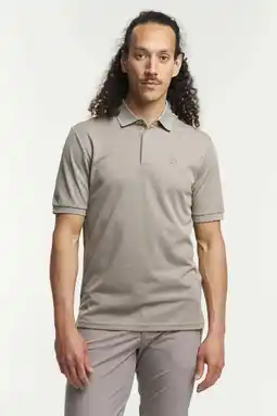 Wehkamp Tenson outdoor polo taupe aanbieding