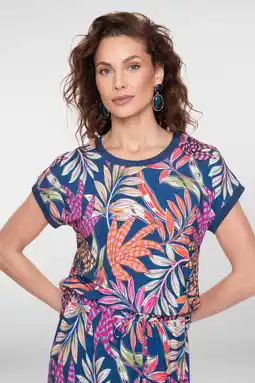 Wehkamp Geisha T-shirt blauw aanbieding
