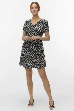 Wehkamp VERO MODA midi jurk met dierenprint aanbieding