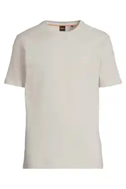 Wehkamp BOSS regular T-shirt beige aanbieding