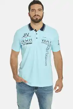 Wehkamp Jan Vanderstorm +FIT Collectie polo JERKER Plus Size met printopdruk aanbieding