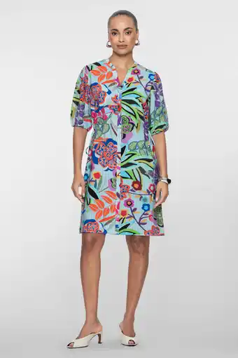 Wehkamp Geisha blousejurk blauw aanbieding