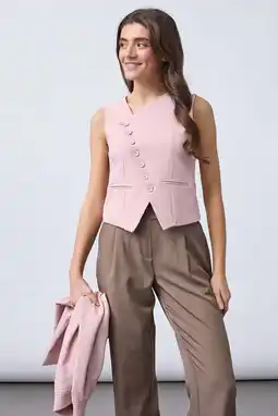 Wehkamp SisterS Point gilet - lichtroze aanbieding