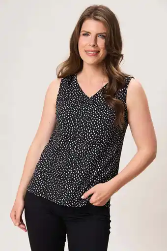 Wehkamp Miss Etam top met stippen zwart aanbieding