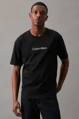 Wehkamp Calvin Klein regular fit T-shirt van katoen ck black aanbieding