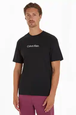 Wehkamp Calvin Klein regular fit T-shirt van katoen ck black aanbieding