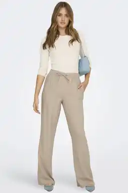 Wehkamp ONLY regularwaist casual broek beige aanbieding