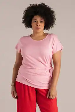 Wehkamp Yest Curve T-shirt lichtroze aanbieding