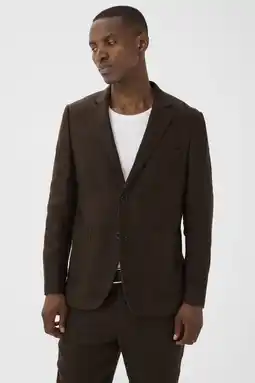 Wehkamp Matinique linnen regular fit colbert - bruin aanbieding
