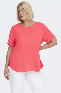 Wehkamp ONLY CARMAKOMA top koraalrood aanbieding