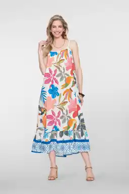 Wehkamp Geisha linnen zomerjurk multi aanbieding