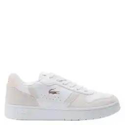 Wehkamp Lacoste T-Clip sneakers wit/lichtroze aanbieding