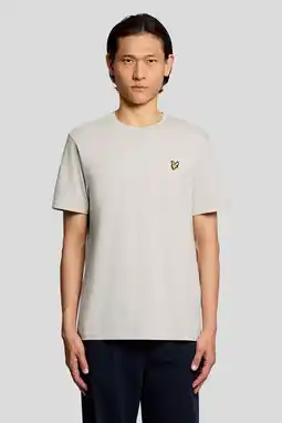 Wehkamp Lyle & Scott regular T-shirt beige aanbieding