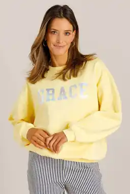 Wehkamp Ivy Beau sweater geel aanbieding