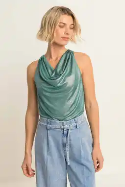 Wehkamp Expresso top met lurex blauw aanbieding
