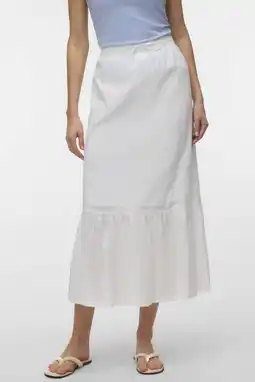 Wehkamp VERO MODA maxi rok wit aanbieding