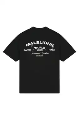 Wehkamp Malelions oversized T-shirt met backprint zwart aanbieding