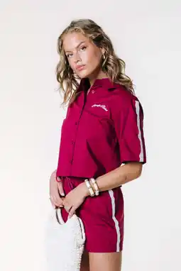 Wehkamp Colourful Rebel blouse broderie rood aanbieding