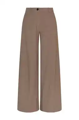 Wehkamp MSCH Copenhagen wide leg highwaist pantalon bruin aanbieding