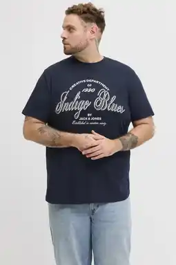 Wehkamp JACK & JONES PLUS SIZE regular T-shirt Plus Size donkerblauw aanbieding