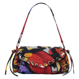 Wehkamp Desigual schoudertas met all over print rood aanbieding