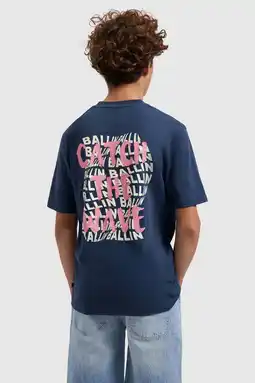 Wehkamp Ballin T-shirt met backprint donkerblauw aanbieding