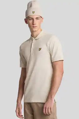 Wehkamp Lyle & Scott regular polo beige aanbieding