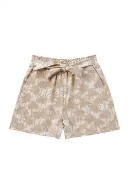 Wehkamp Elvira Collections regular fit short met ceintuur - beige aanbieding