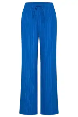 Wehkamp Claudia Sträter highwaist broek blauw aanbieding