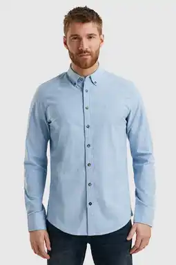 Wehkamp PME Legend regular fit oxford overhemd met logo della robbia blue aanbieding