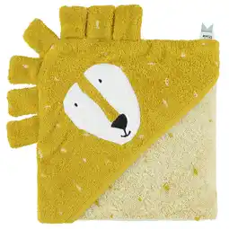 Wehkamp Trixie badcape Mr. Lion 75x75cm geel aanbieding