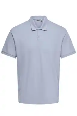Wehkamp ONLY & SONS regular polo lavendel aanbieding