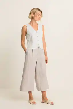 Wehkamp Expresso highwaist wide leg jeans lichtgrijs aanbieding
